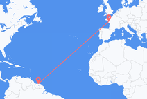 Paramaribo to Nantes