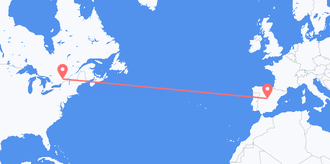 frá Kanada til Spánar