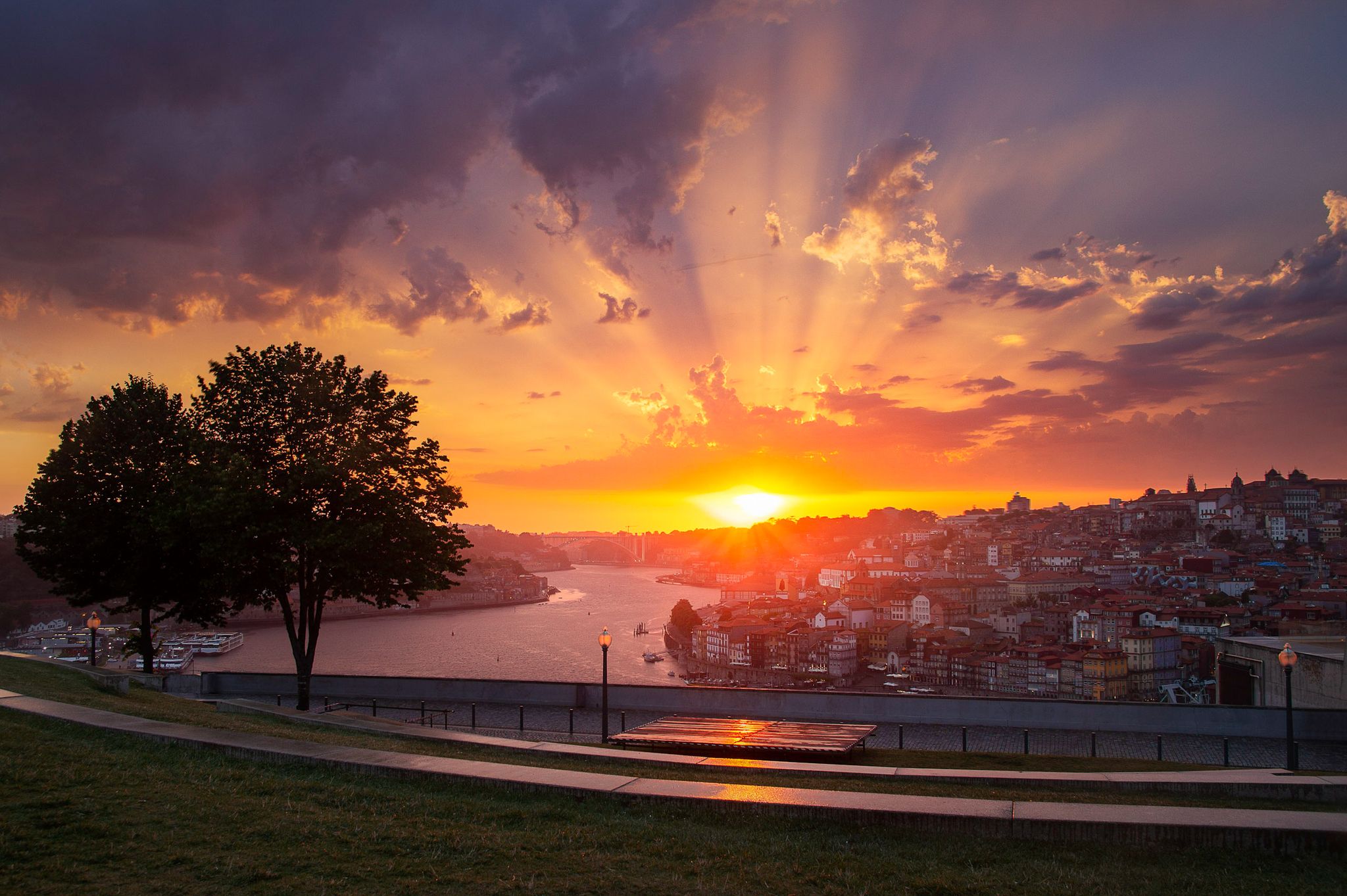 Vila Nova de Gaia - Jardim do Morro - sunset