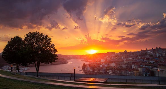 Vila Nova de Gaia - Jardim do Morro - sunset