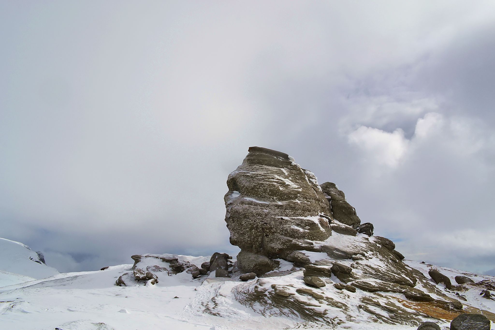 Photo of The Romanian Sphinx in Bucegi Mountains.