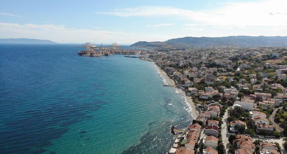 Photo of beautiful aerial view of Tekirdag Suleymanpasa ,Turkey.