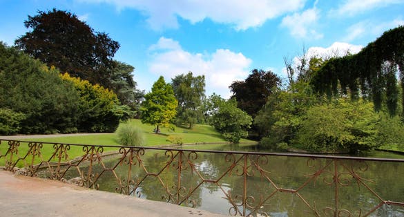photo of view of "Parc barbieux", public park in Roubaix (North of France).