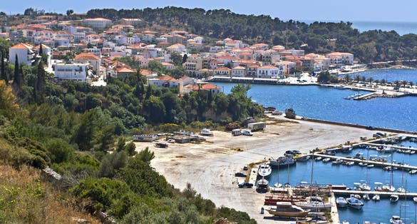 Photo of Traditional village of Pylos, at Peloponnisos, Greece.