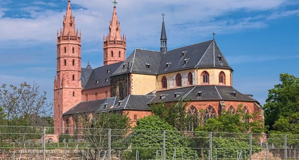 Worms, Germany. Church of Our Lady (Liebfrauenkirche). The church was laid in 1276 and was completed in 1465. This is the only surviving gothic church in Worms.
