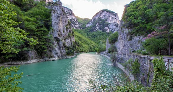 photo of The Furlo Pass (Italian: Gola del Furlo or Passo del Furlo) a gorge on the ancient Roman road Via Flaminia in the Marche region of central Italy,