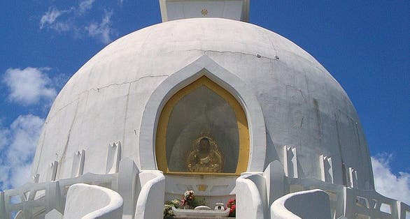 photo of view of A zalaszántói sztupa, Zalaszántó, Hungary.