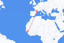 Conakry à Barcelone