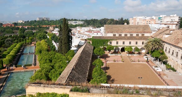 Photo of Gardens of the Alcazar and Royal Stables, Cordoba (Spain).