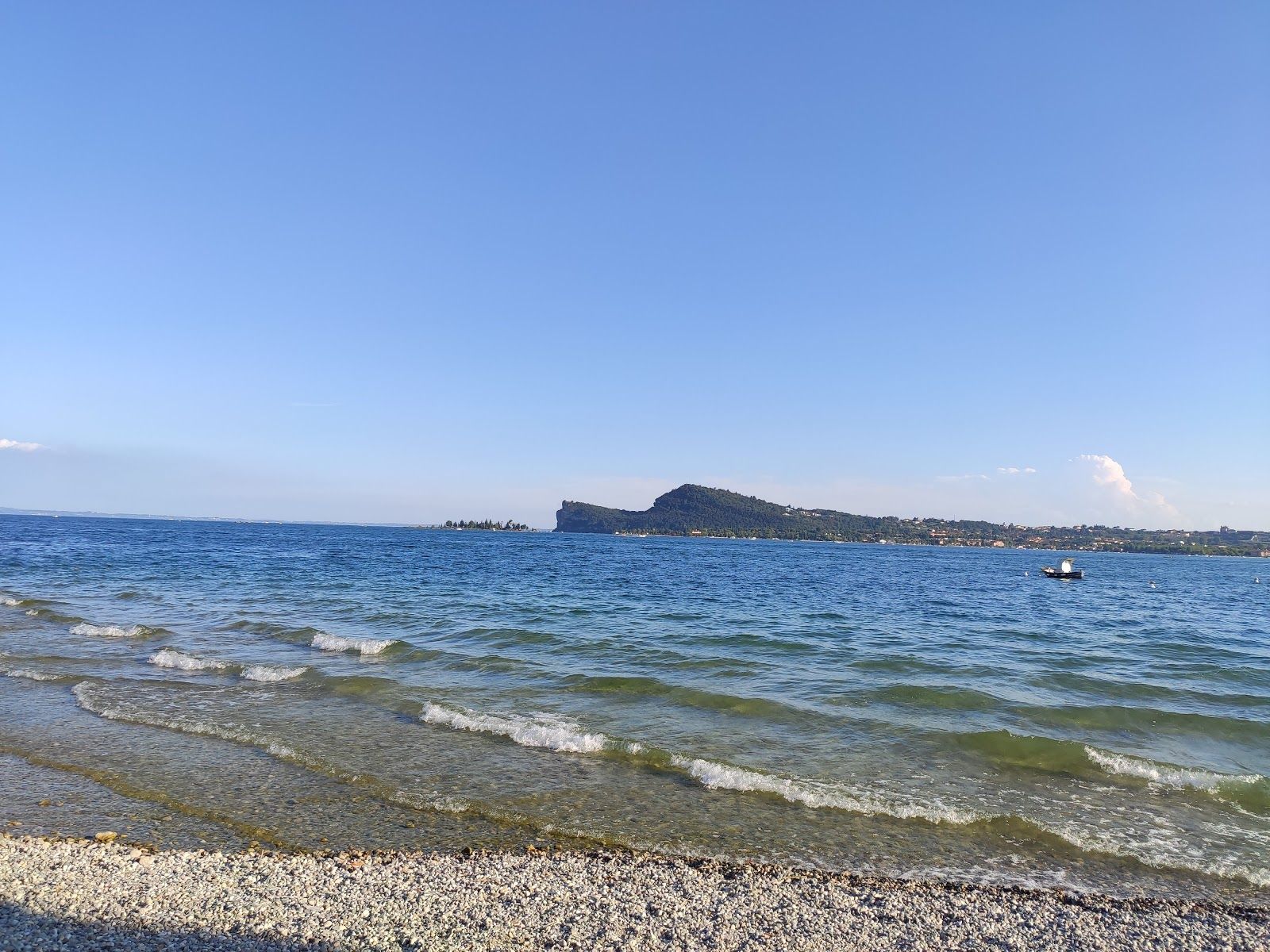 Porto San Felice beach, San Felice del Benaco, Brescia, Lombardy, Italy