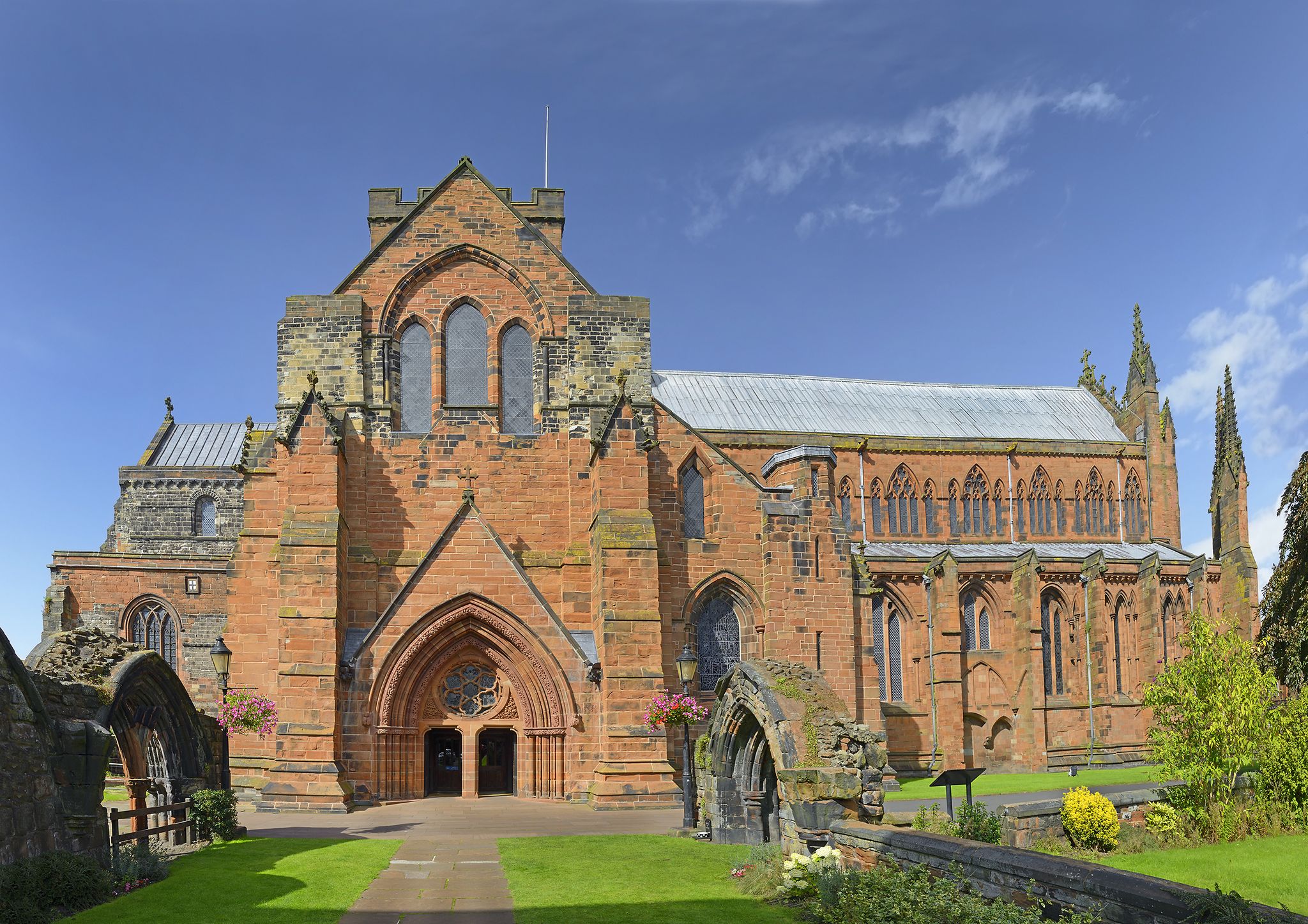 Photo of Cathedral of Carlisle. Carlisle is a city and the county town of Cumbria, England, UK.