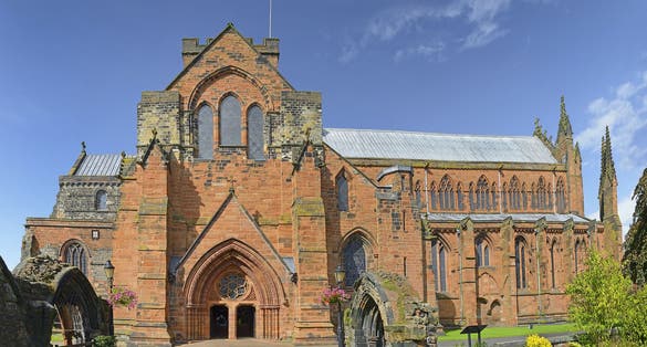 Photo of Cathedral of Carlisle. Carlisle is a city and the county town of Cumbria, England, UK.