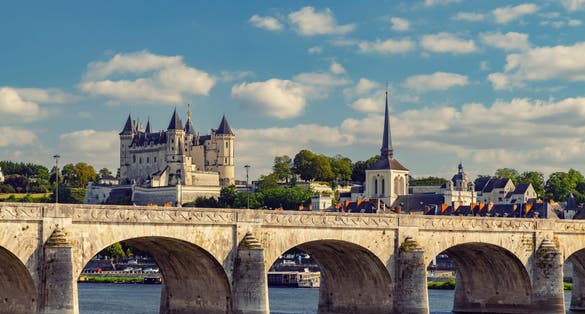 photo of view of Chateau de Saumur (Saumur Castle), Pays de la Loire, France.