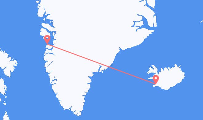 Reykjavik to Aasiaat