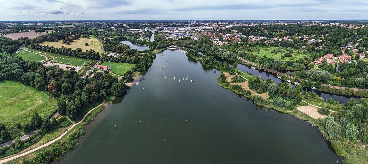 Whitlingham Country Park, Trowse with Newton, South Norfolk, Norfolk, East of England, England, United Kingdom