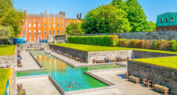PHOTO OF Garden of Remembrance in the central Dublin, Ireland .