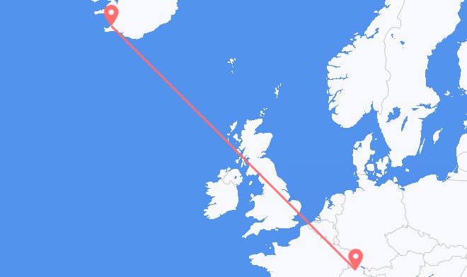 Reykjavik to Zurich