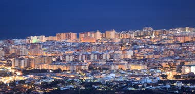 Photo of aerial panoramic view of Fuengirola city beach and marina, Fuengirola is a city on the Costa del Sol in the province of Malaga in the Andalusia, Spain.