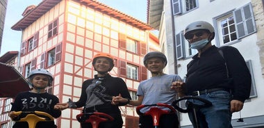 Unusual and ecological ride on a Segway and electric bike in Bayonne