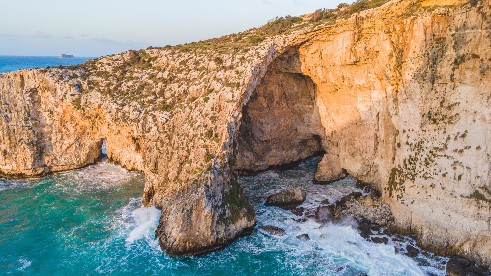 Malta Blue Grotto Photography With Drone.