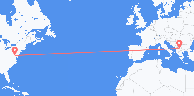 the United States to North Macedonia