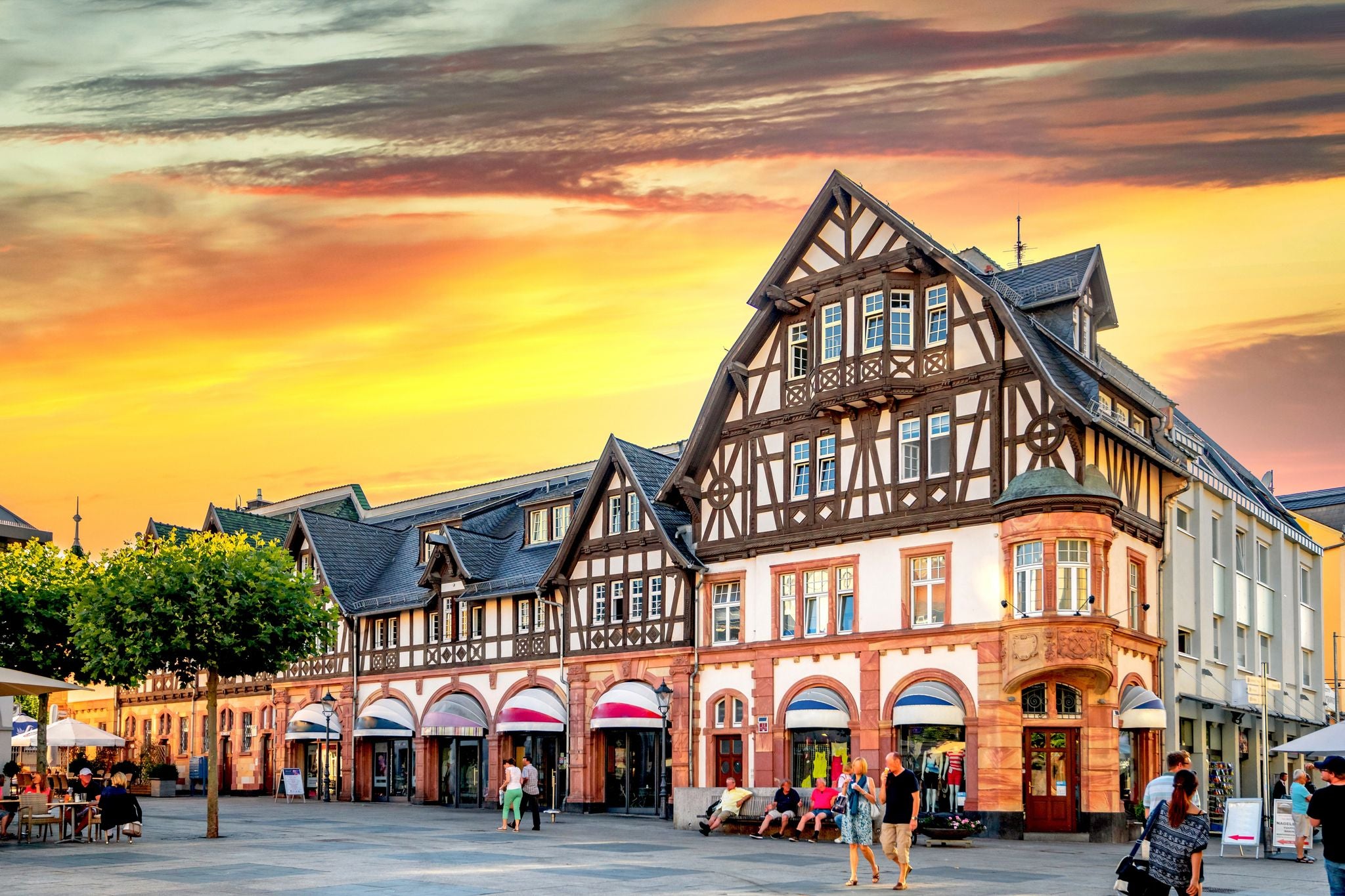 photo of view of  Old city of Bad Homburg vor der Höhe, Hessen, Germany.