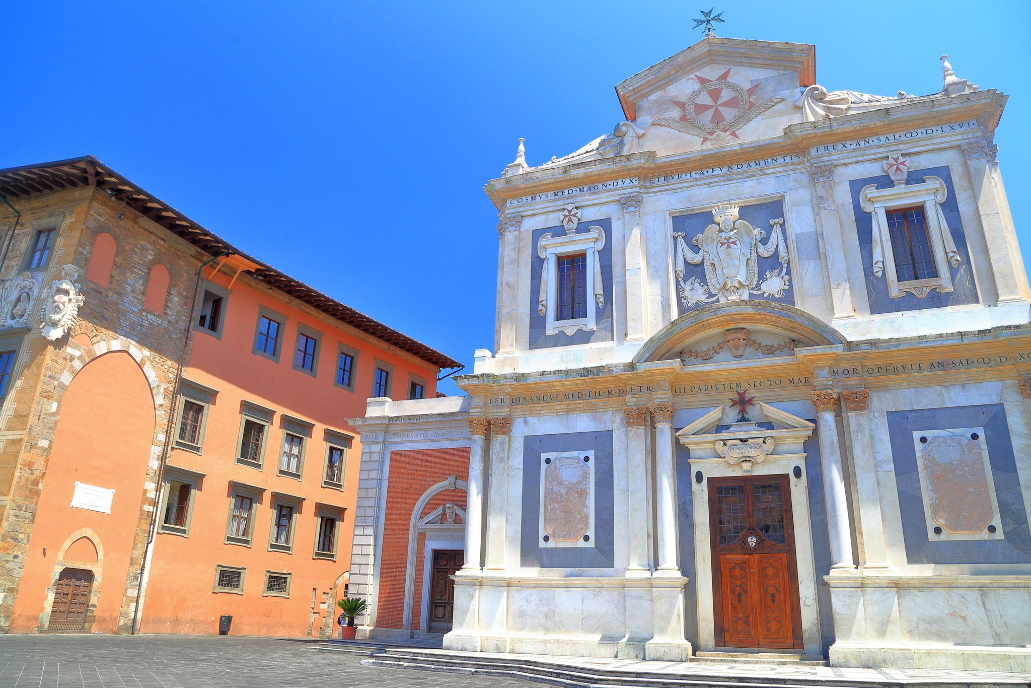 phopto of Church of Santo Stefano dei Cavalieri in Knights Square (Piazza dei Cavalieri), Pisa, Tuscany, Italy