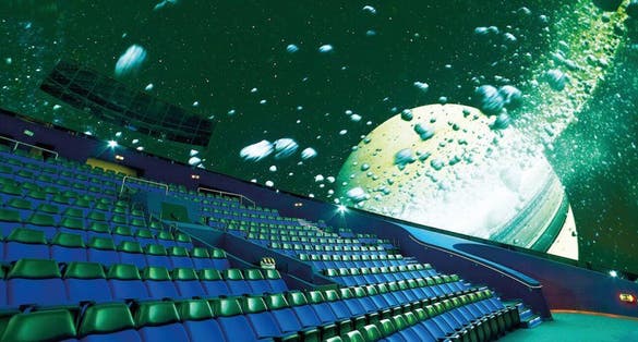 photo of view of Eugenides Planetarium, Municipality of Palaio Faliro, Greece.