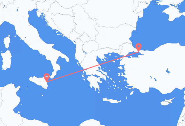 Catania to Istanbul