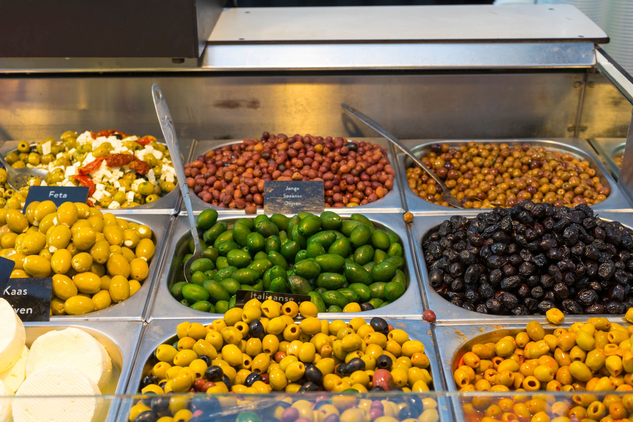 Photo of Many kind of food on sell in Albert Cuyp Market in Amsterdam, Netherlands.