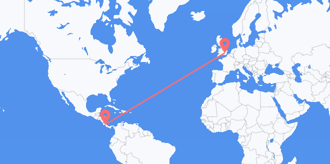 Costa Rica to the United Kingdom