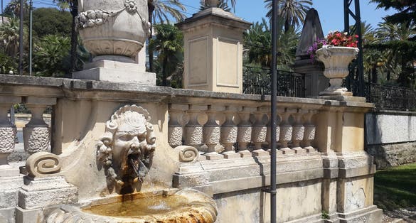Fountain. Villa Nobel. San Remo.