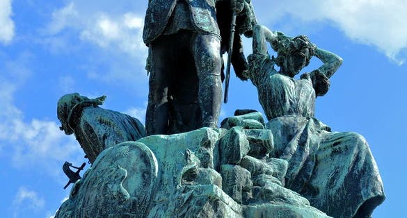 photo of view of IstvÃ¡n DobÃ³, Eger, Hungary.