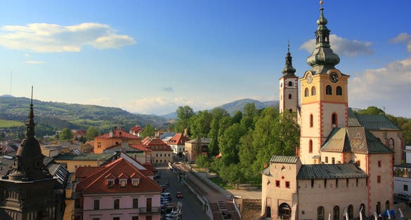 Photo of Banska Bystrica, Slovakia view from leaning tower.