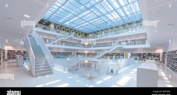 photo of City Library at the Mailänder Platz,Stuttgart Germany.