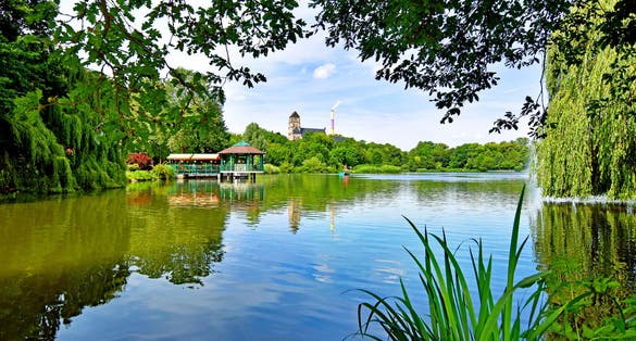Photo of Pond "Schlossteich" in Chemnitz (Germany) .
