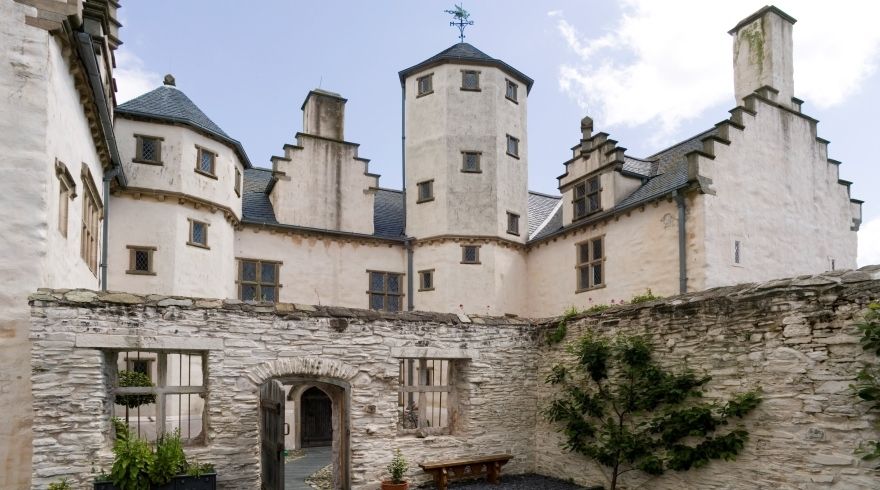 Photo of Plas Mawr that is an Elizabethan townhouse in Conwy, North Wales.