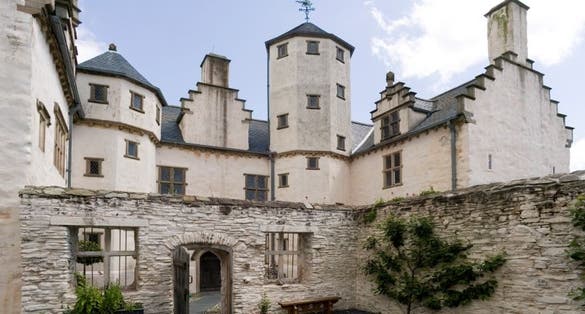 Photo of Plas Mawr that is an Elizabethan townhouse in Conwy, North Wales.