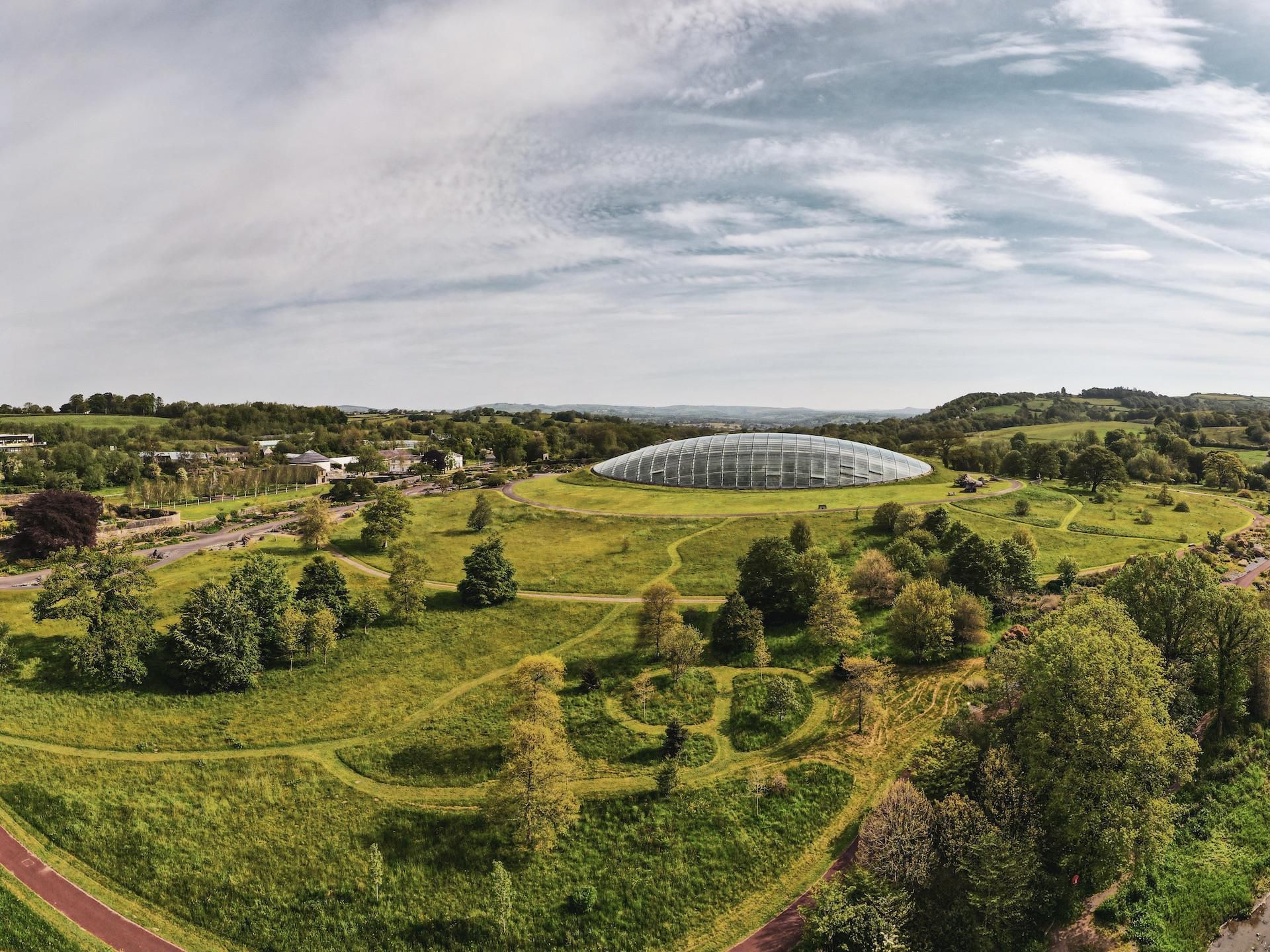 Photo of aerial view of National Botanic Garden of Wales.