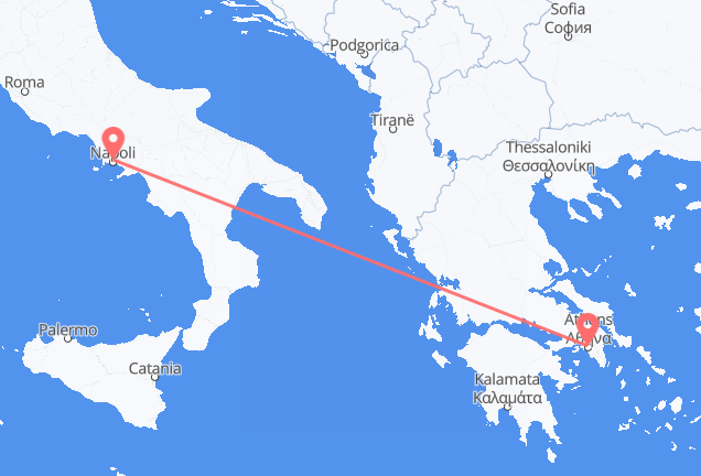 Naples to Athens