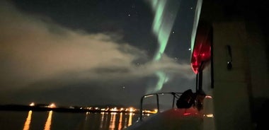 Leknes: 2 Hour Private Evening Lofoten Cruise in Winter
