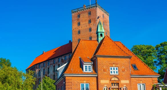 photo of view of Koldinghus castle in Danish town Kolding, Denmark.