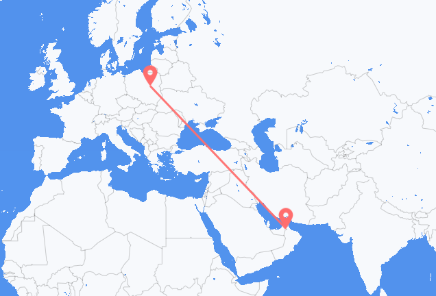 Al Ain to Warsaw