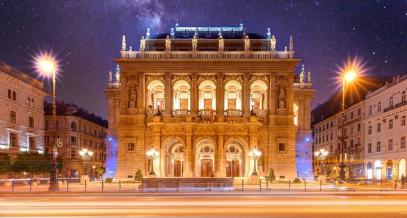 photo of view of Hungarian Opera, Budapest, Hungary.