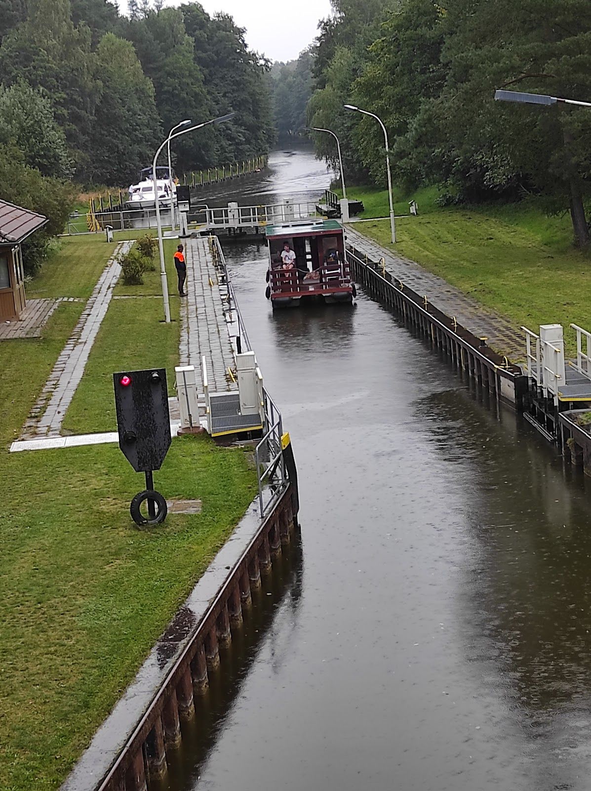 Diemitz lock, Mirow, Mecklenburgische Kleinseenplatte, Mecklenburgische Seenplatte, Mecklenburg-Vorpommern, Germany