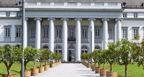 photo of view of Koblenz, Germany - 04 30 2024: Schloss Koblenz.