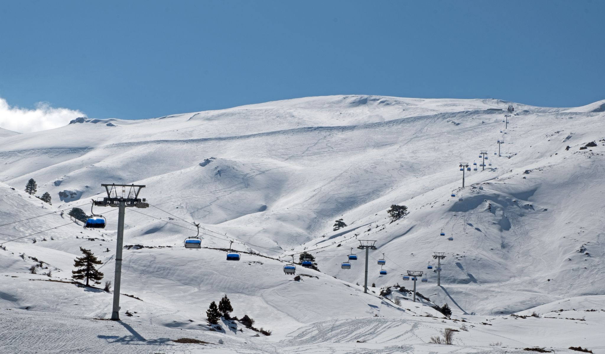 photo of snow view in Denizli Gondola, Turkey.