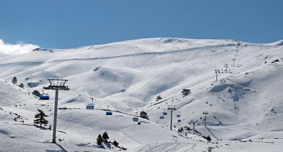 photo of snow view in Denizli Gondola, Turkey.