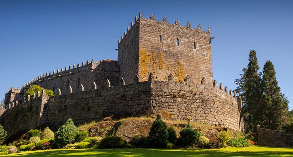 Photo of Castle of Sotomayor, in the province of Pontevedra, Galicia, Spain. It is half medieval fortress, half palace from the 19th century.