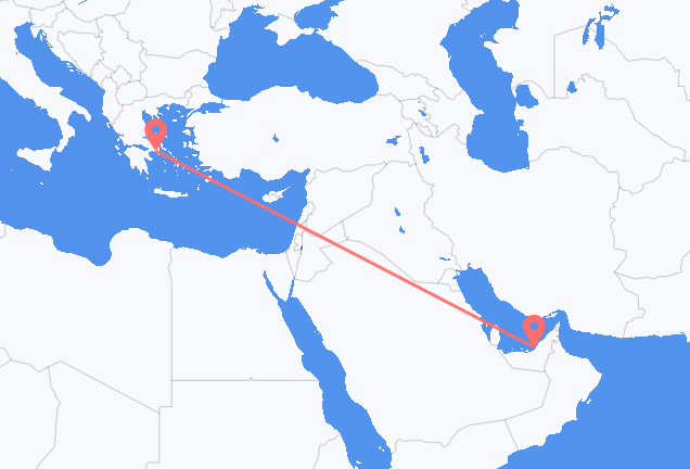 Abu Dhabi to Athens